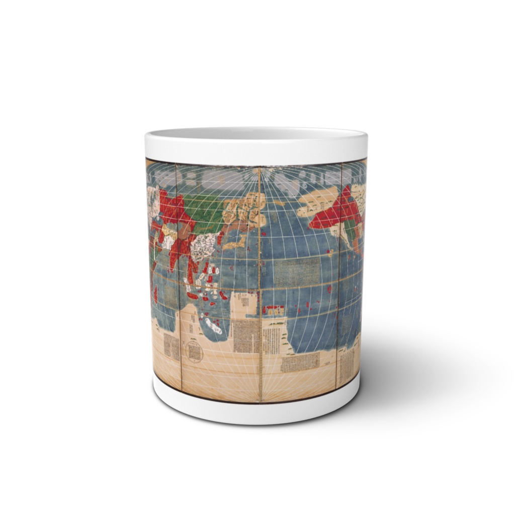 「坤輿万国全図屏風(こんよばんこくぜんずびょうぶ)」マグカップ