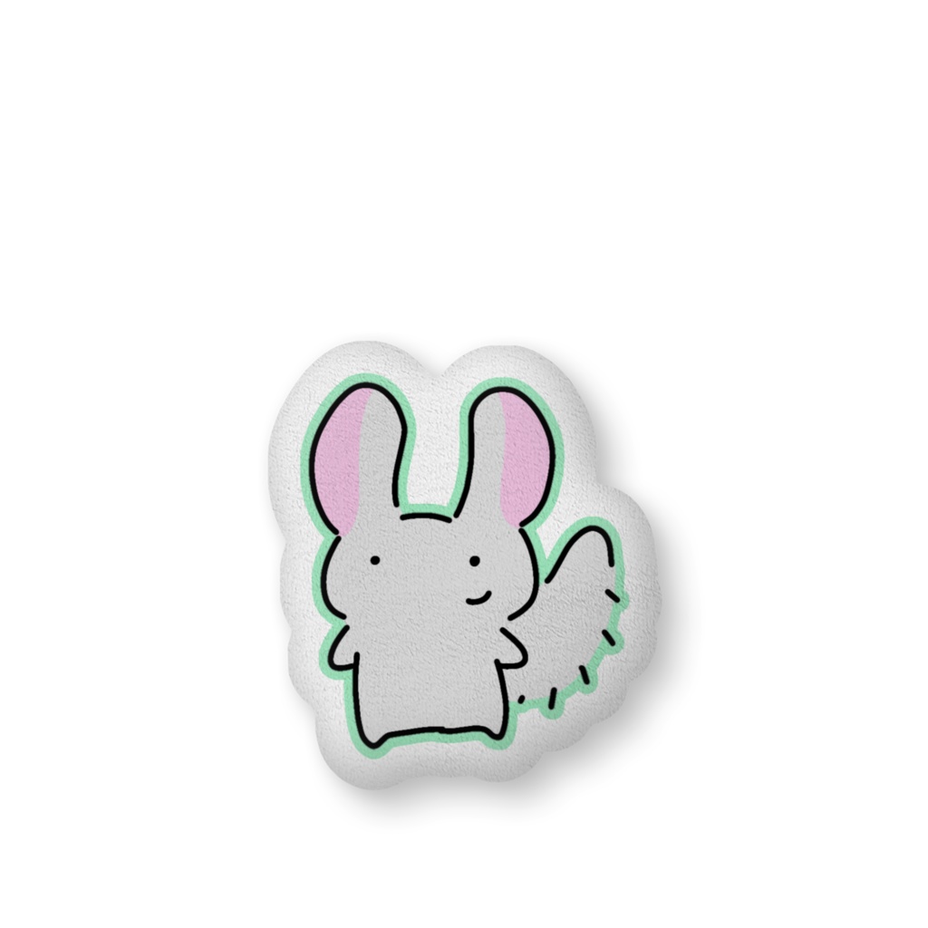 チンチラさんクッション(笑顔)