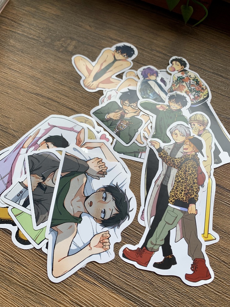 井守兄弟&脱衣麻雀男子フレークシール