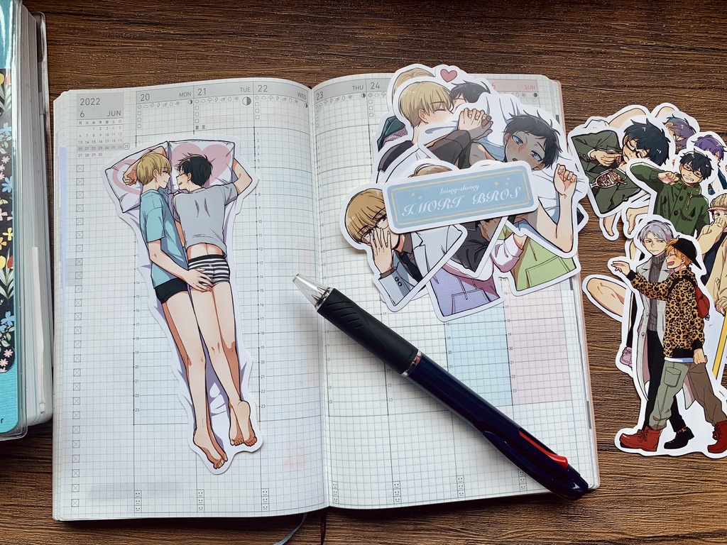 井守兄弟&脱衣麻雀男子フレークシール