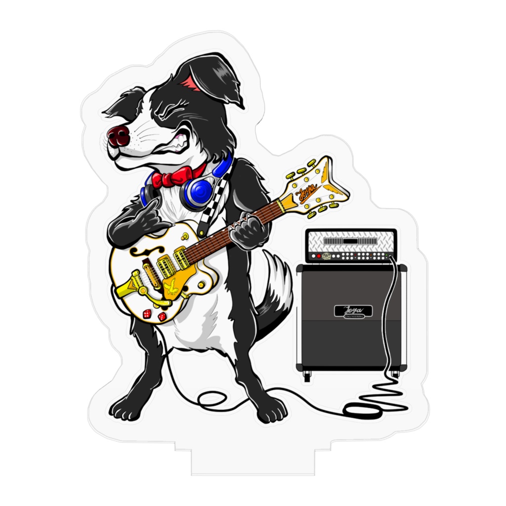 アクリルフィギュア ボーダーコリー【ギタリスト】