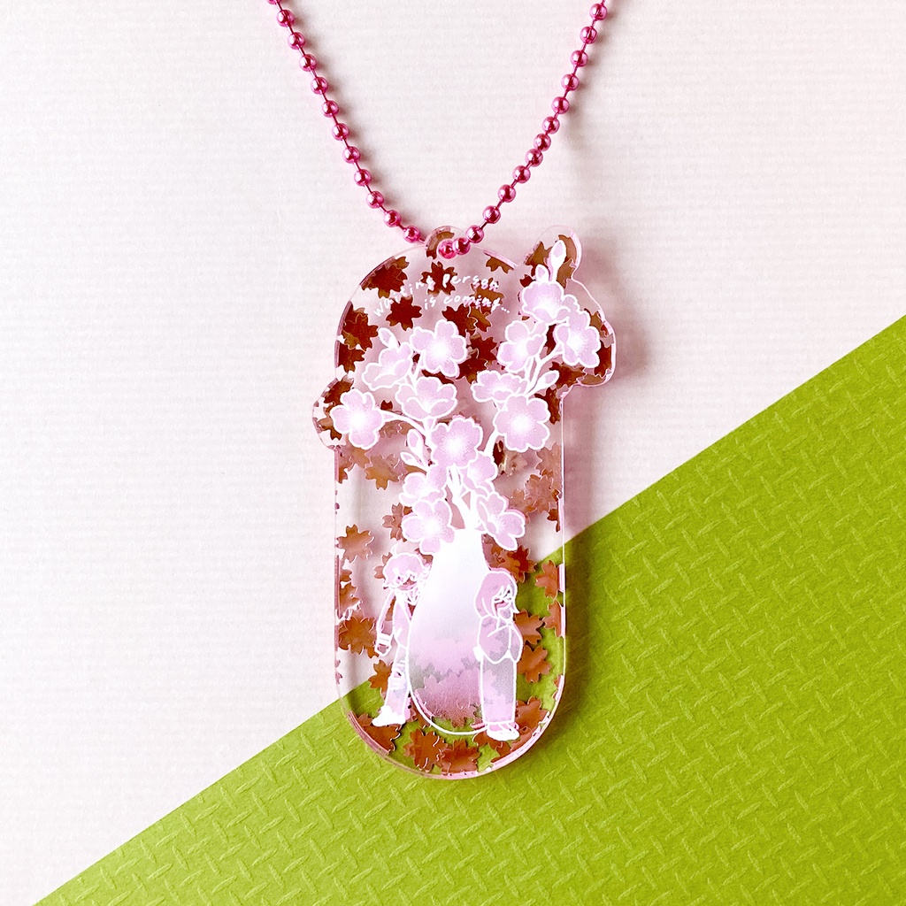 「 桜の下で待ち合わせ 」キーホルダー