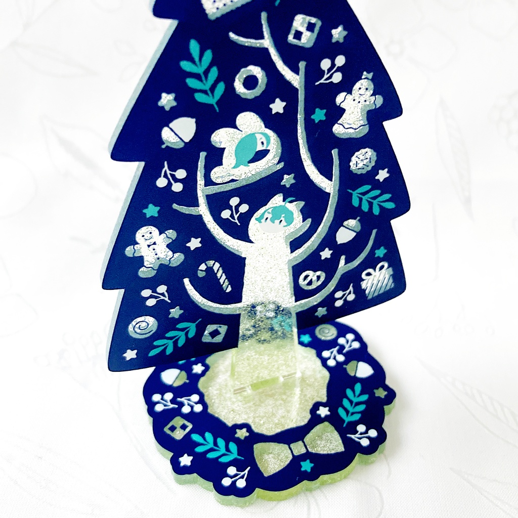 「 けだまの森のおかしなツリー 」アクリルスタンド