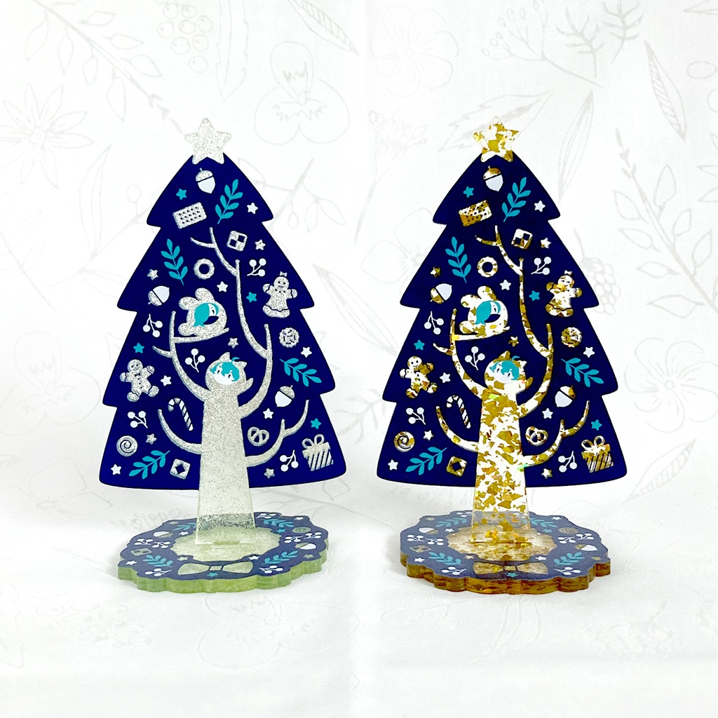 「 けだまの森のおかしなツリー 」アクリルスタンド