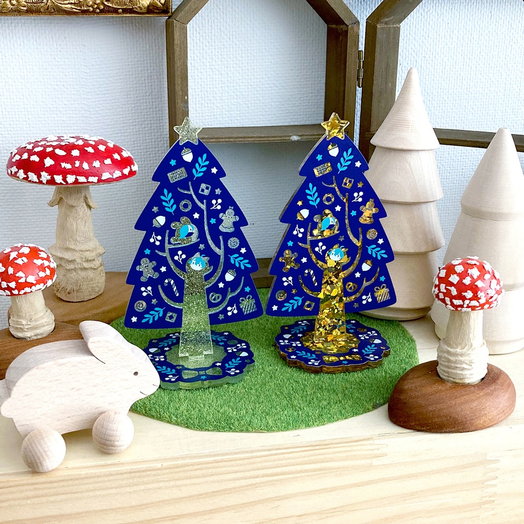 「 けだまの森のおかしなツリー 」アクリルスタンド