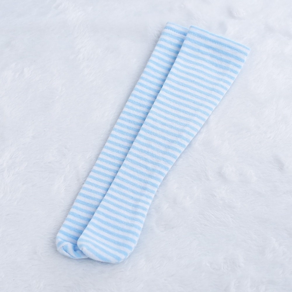 【newボーダー(ブルー)】ニーソックス