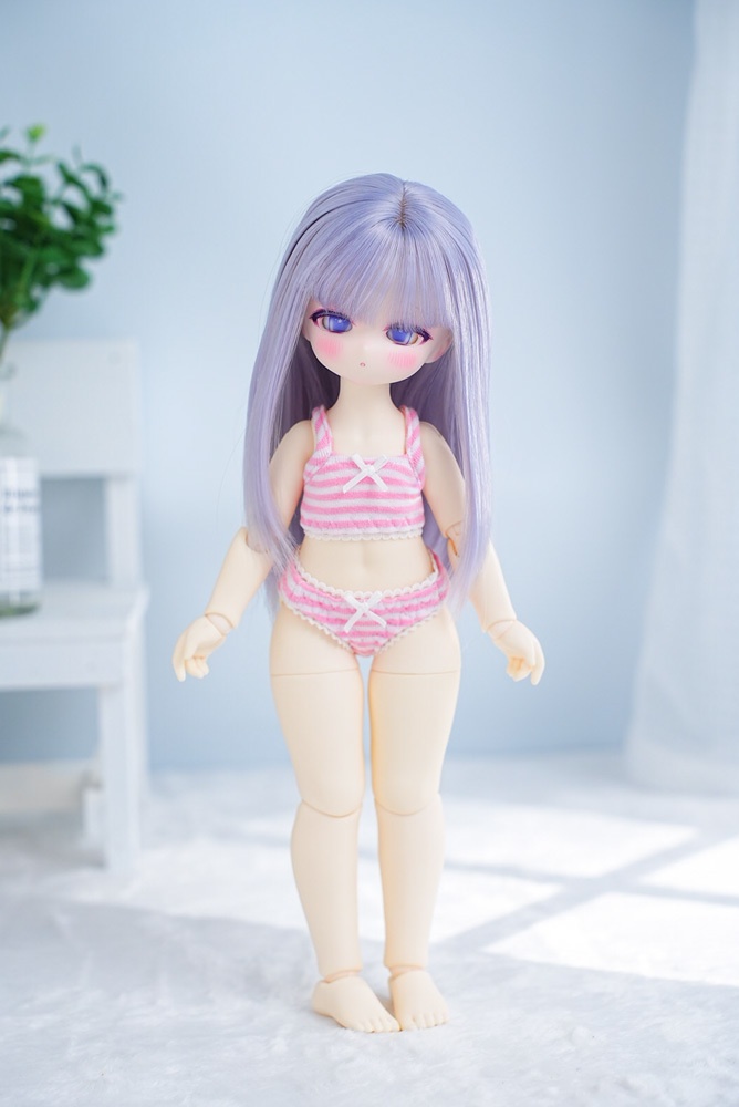 【newボーダー(ピンク)】ハーフトップset｜TinyFox(1/6)