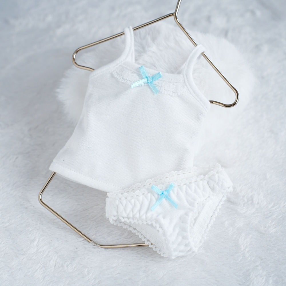 【ピュアホワイト（ブルー）】キャミソールset<ローライズ>