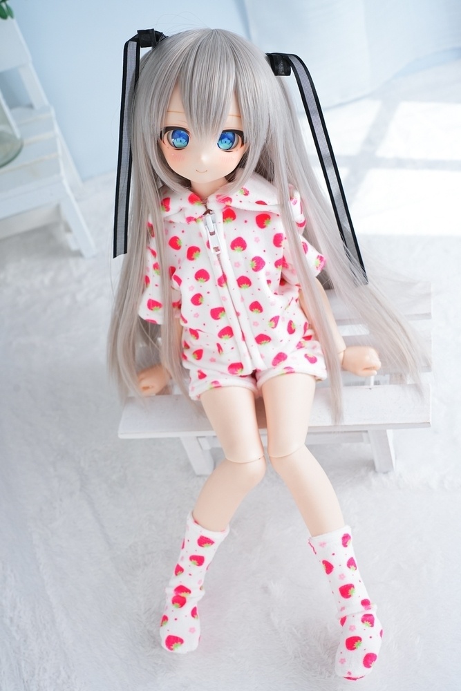 ふわふわパジャマset-半袖-(いちご)《夏季限定》