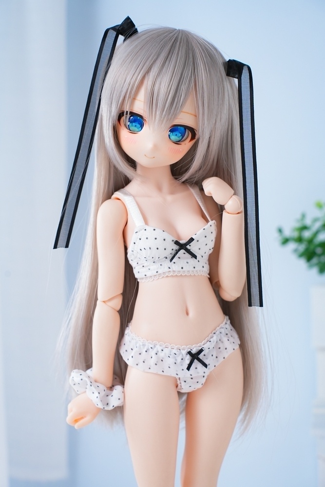 【ピンドットシフォン】プレミアムブラset|MDD ドール下着