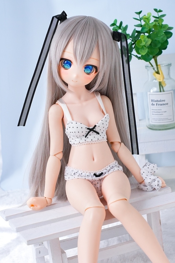【ピンドットシフォン】プレミアムブラset|MDD ドール下着
