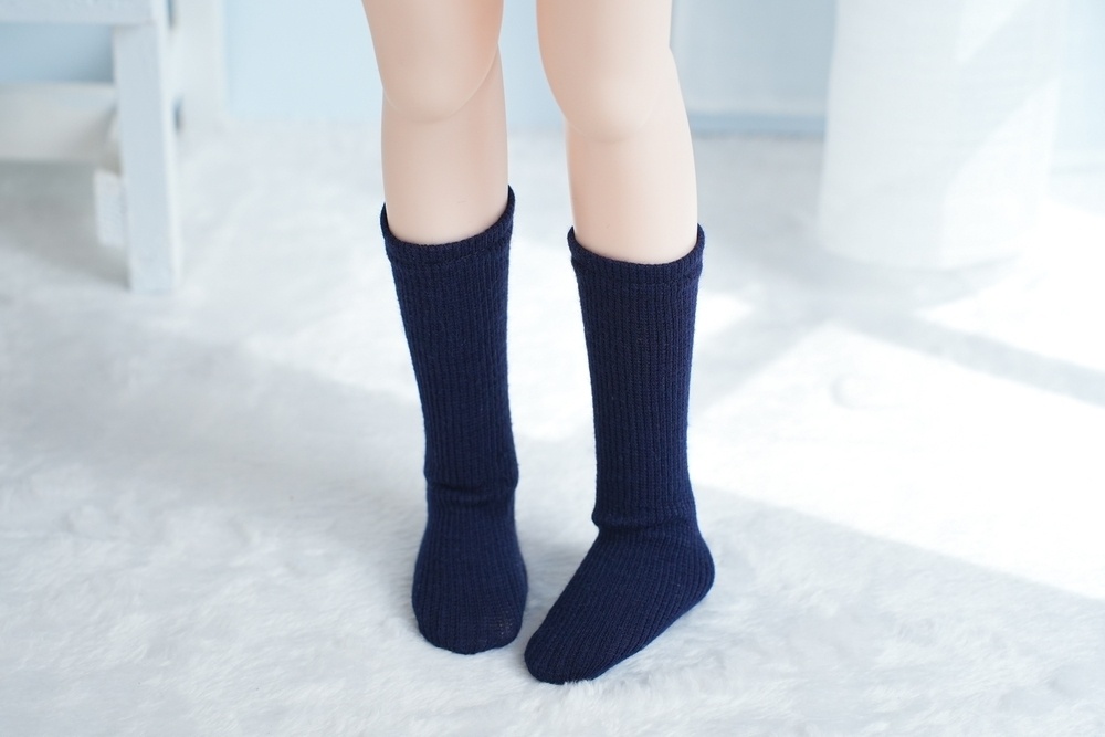 【紺／さくらんぼ】ハイソックス