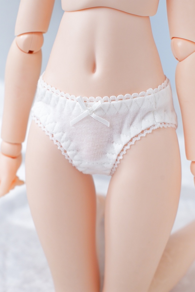 【まっしろ】フルバックショーツ｜MDD ドール下着