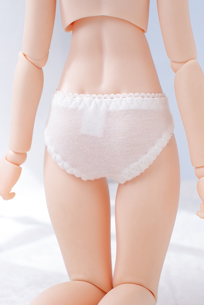 【まっしろ】フルバックショーツ｜MDD ドール下着