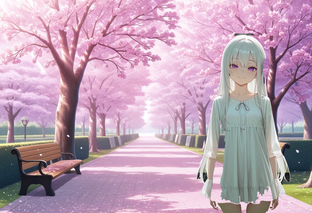【立ち絵素材】オリジナルキャラ「リオ」8表情差分+アニメ背景6枚（透過PNG・商用利用可）