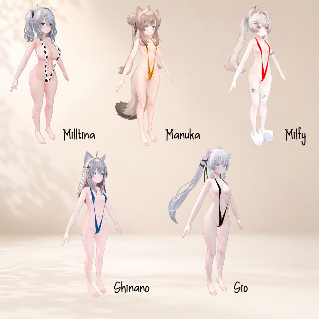【5種アバター対応】Slingshot Bikini/スリングショットビキニ/슬링샷 비키니