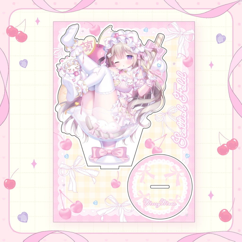 パフェ風アクリルプレート