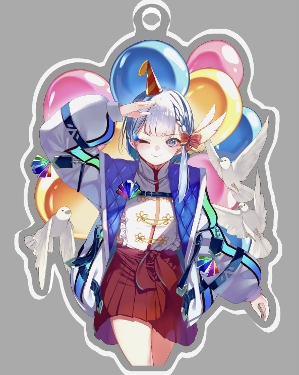 夜衣えぴ生誕アクリルキーホルダー(等身大)