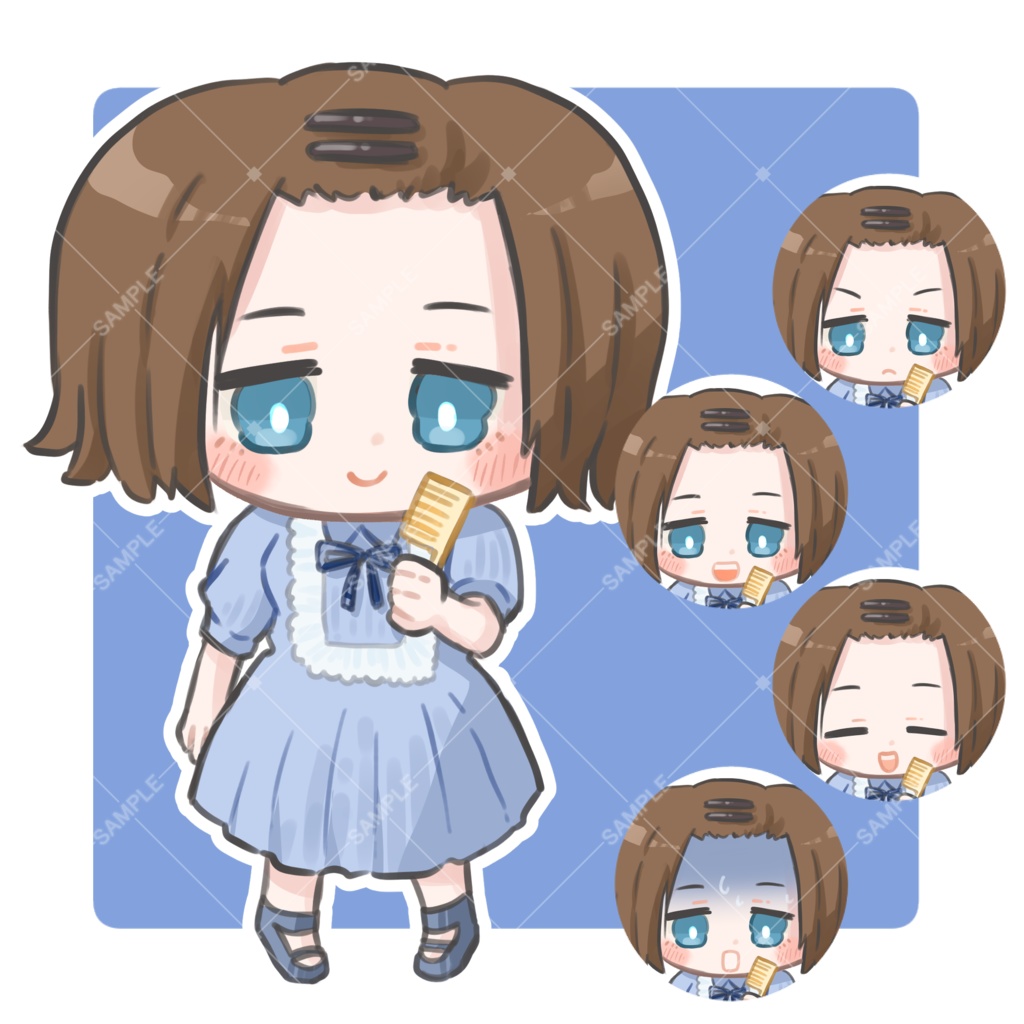 TRPG立ち絵素材_ワンピース【表情12種+SDキャラ表情5種】🌟無料版あり