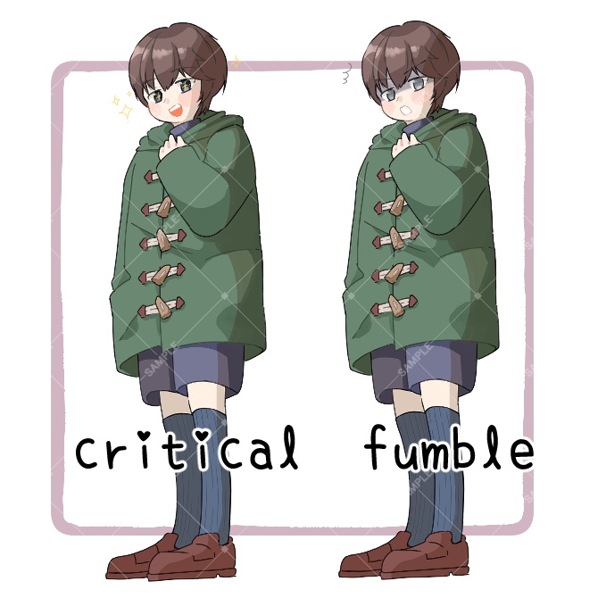 TRPG立ち絵素材_コートの少年【表情12種】🌟無料版あり