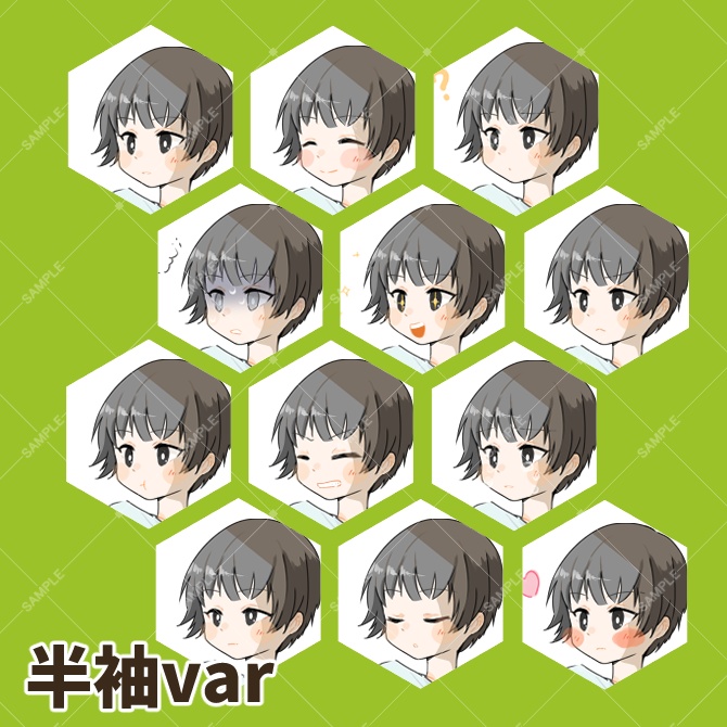 TRPG立ち絵素材_お出かけ男子【差分計48種】