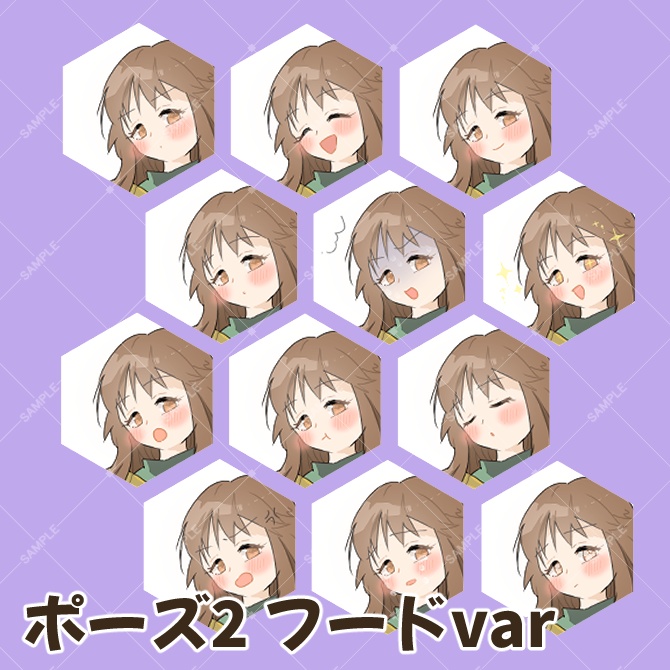 TRPG立ち絵素材_ワンピース女子【衣装&表情差分・計24種】