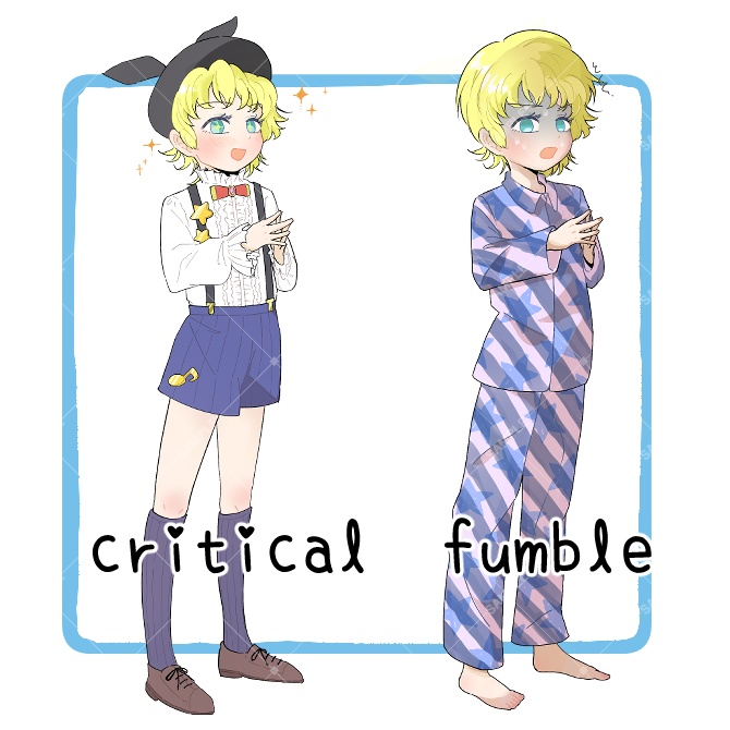 TRPG立ち絵素材_短パン少年【衣装&表情差分・計24種】