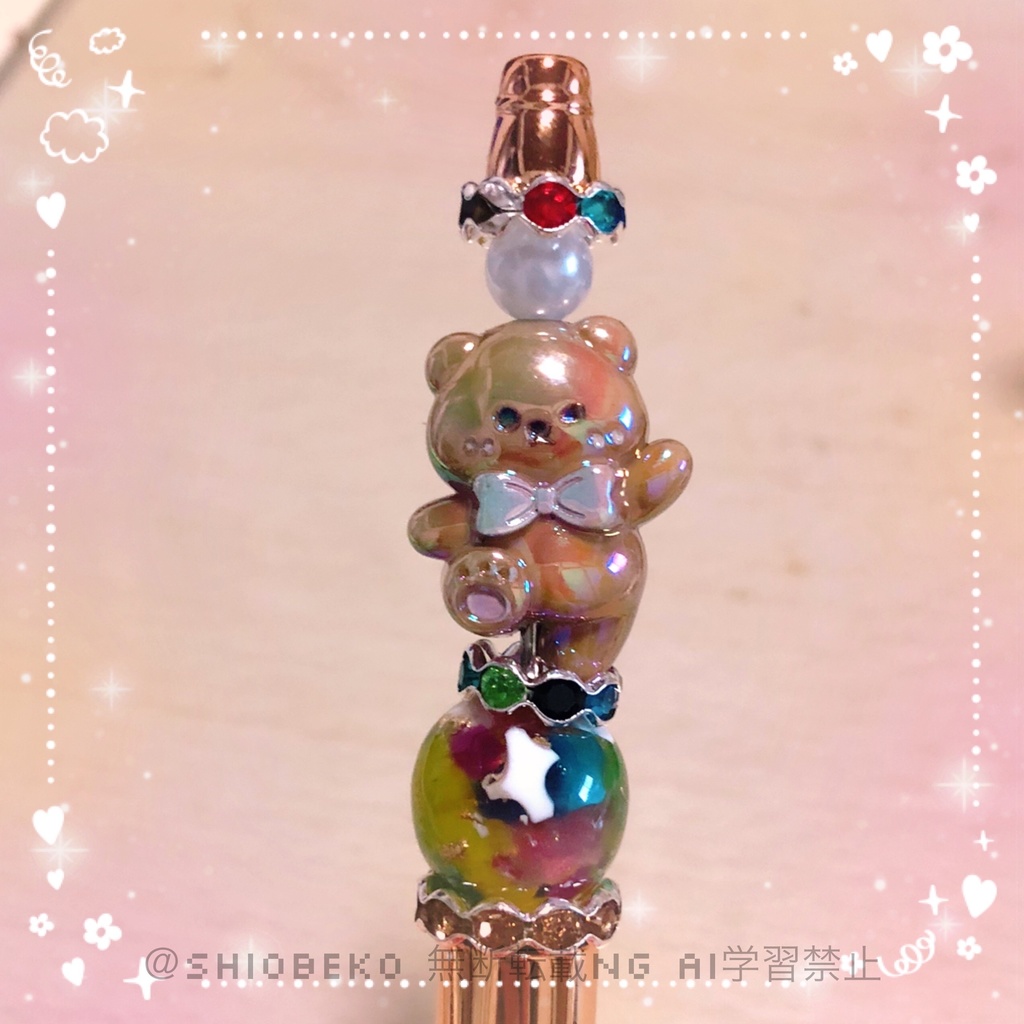 ハンドメイド カスタムボールペン ブラウンベア