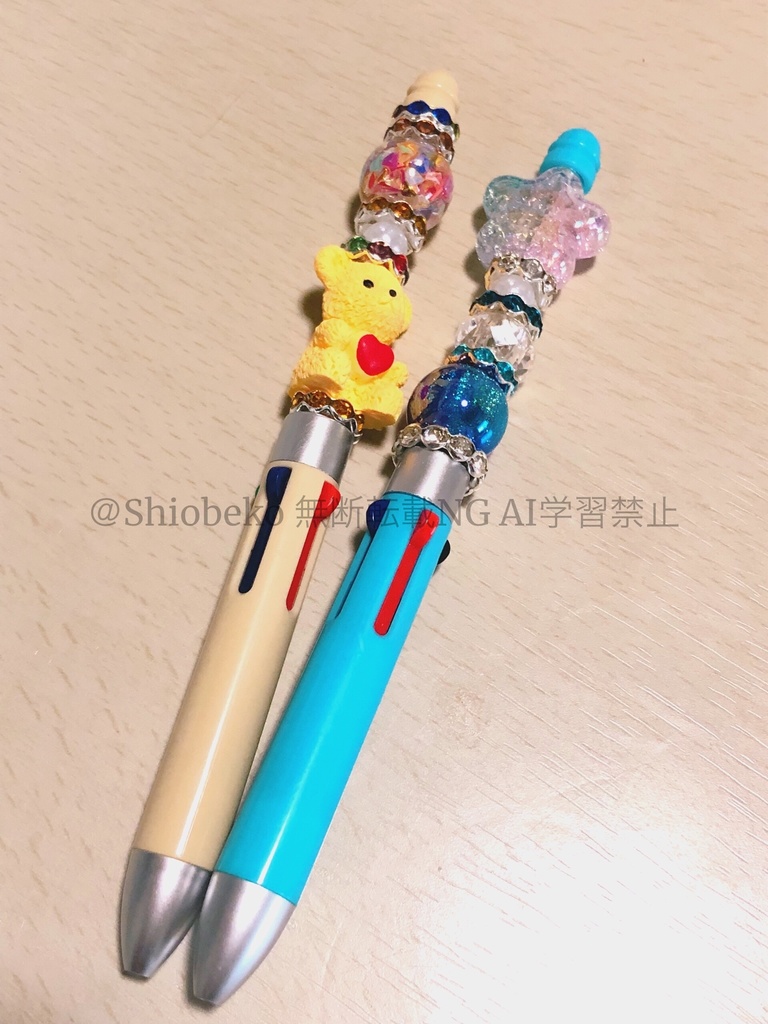 ハンドメイド カスタムボールペン 2本セット かわいい ゆめかわ