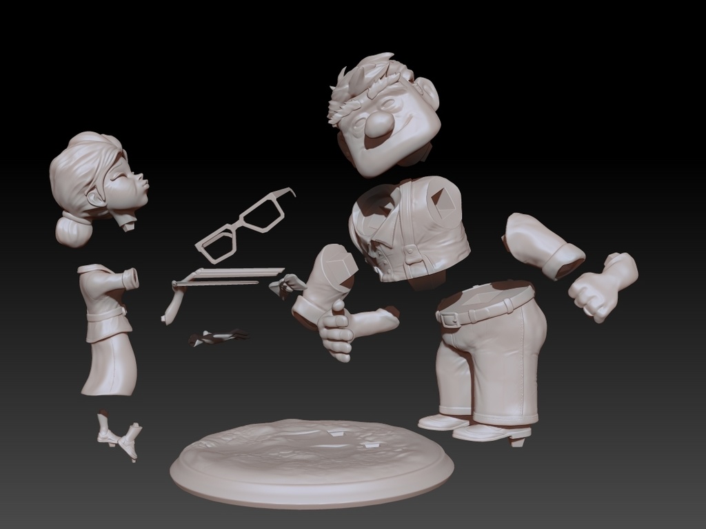 Carl and Ellie 3D print model 3D print model