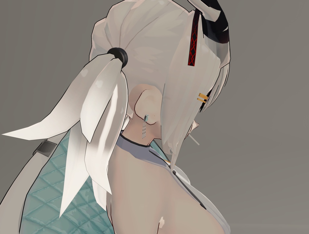 ヨルちゃんのツインテにメッシュを追加するテクスチャ