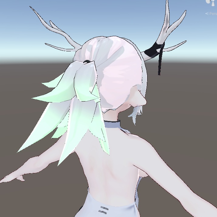 ヨルちゃんのツインテにメッシュを追加するテクスチャ