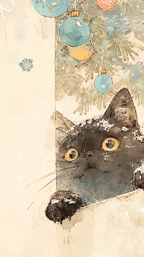 黒猫×クリスマス　無料プレゼント！