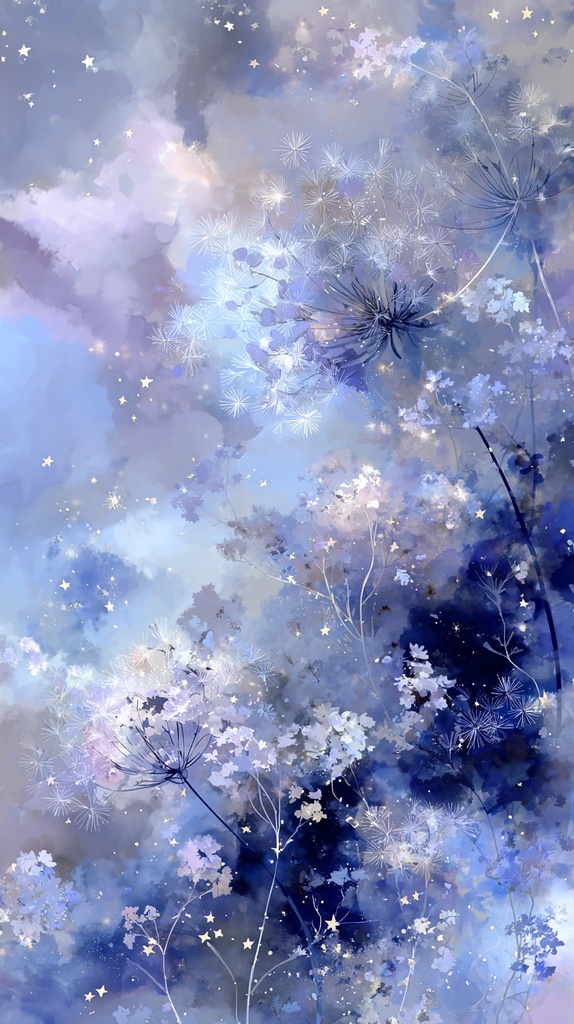蒼の花たち　　スマホ待ち受け壁紙