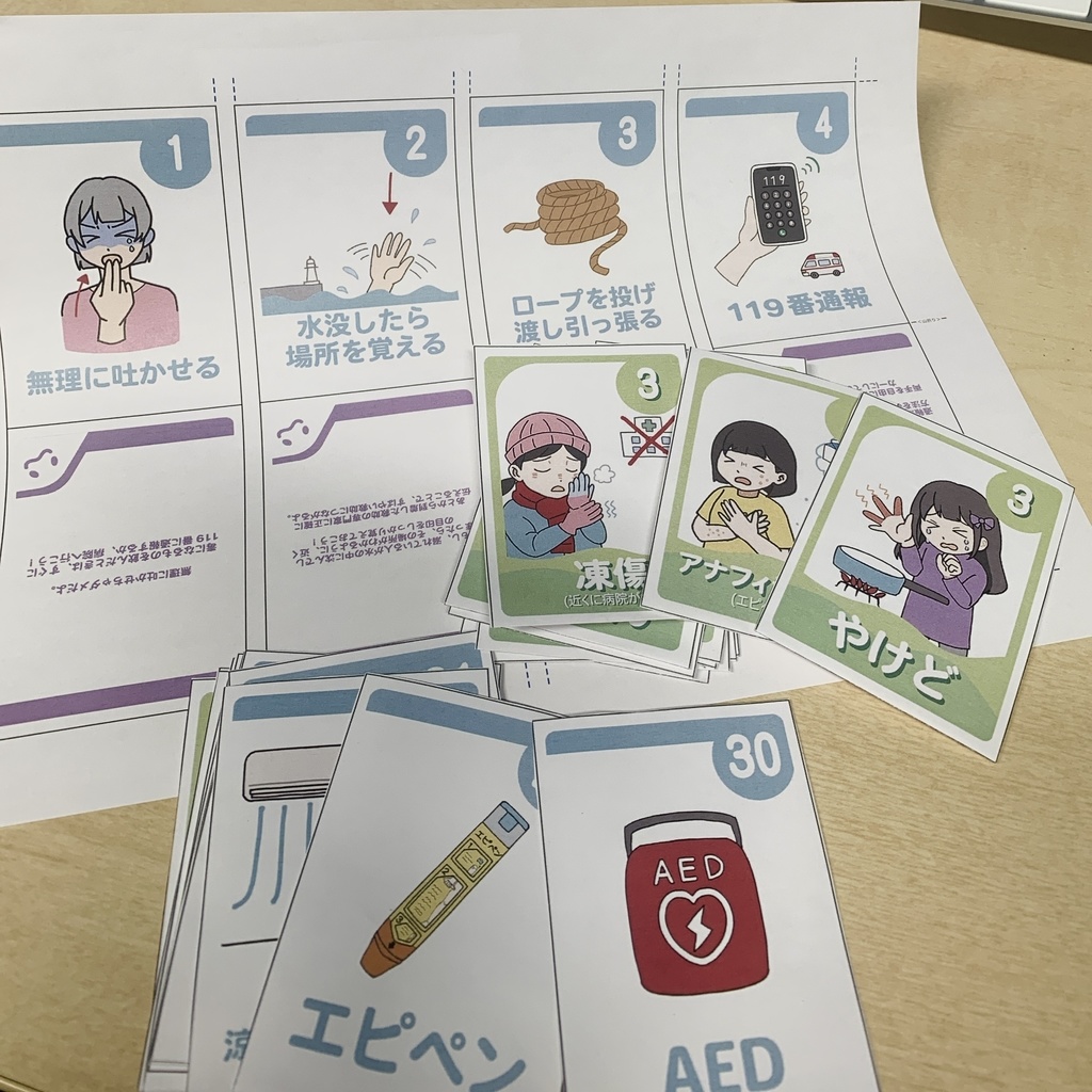 応急手当てカードゲーム えいえいど〜!