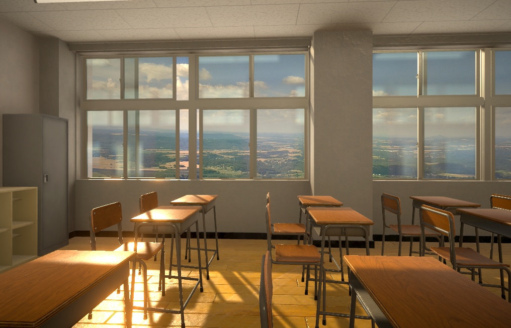 教室アセットA Japanese_School_ClassRoom_Asset_A