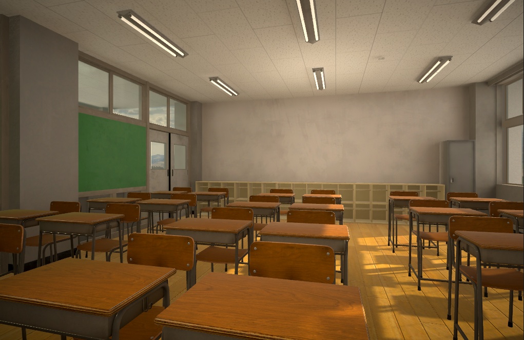 教室アセットA Japanese_School_ClassRoom_Asset_A
