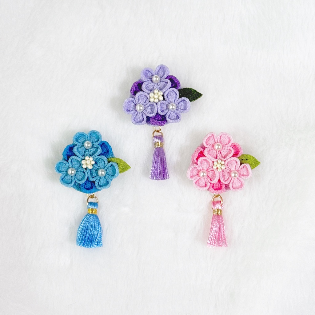 〖10~12cm〗ふわもこきゃっぷ 紫陽花ver.