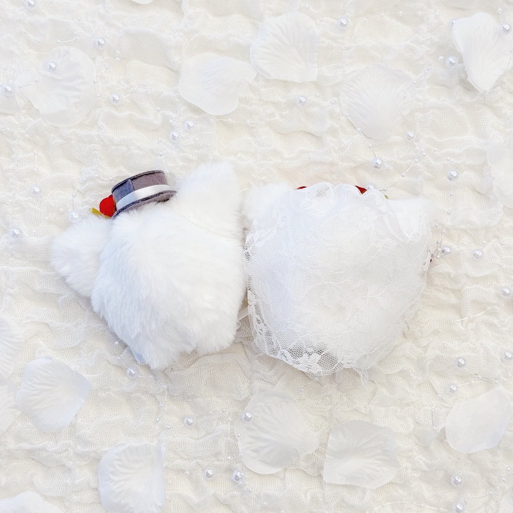 〖10~12cm〗ふわもこきゃっぷ〜wedding〜