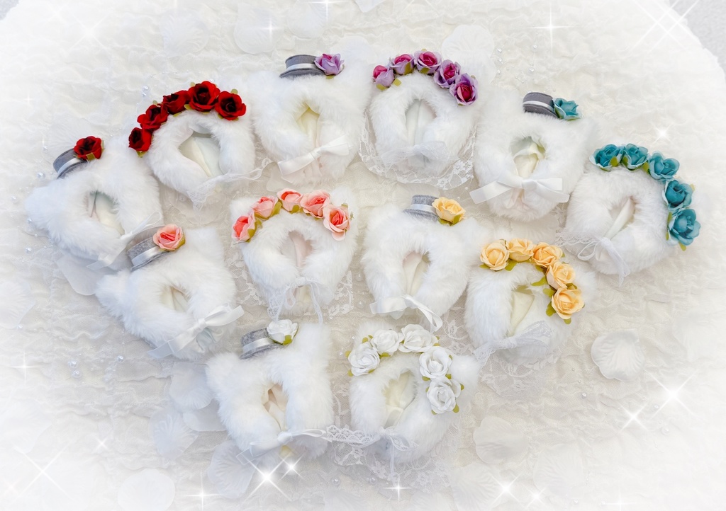 〖10~12cm〗ふわもこきゃっぷ〜wedding〜