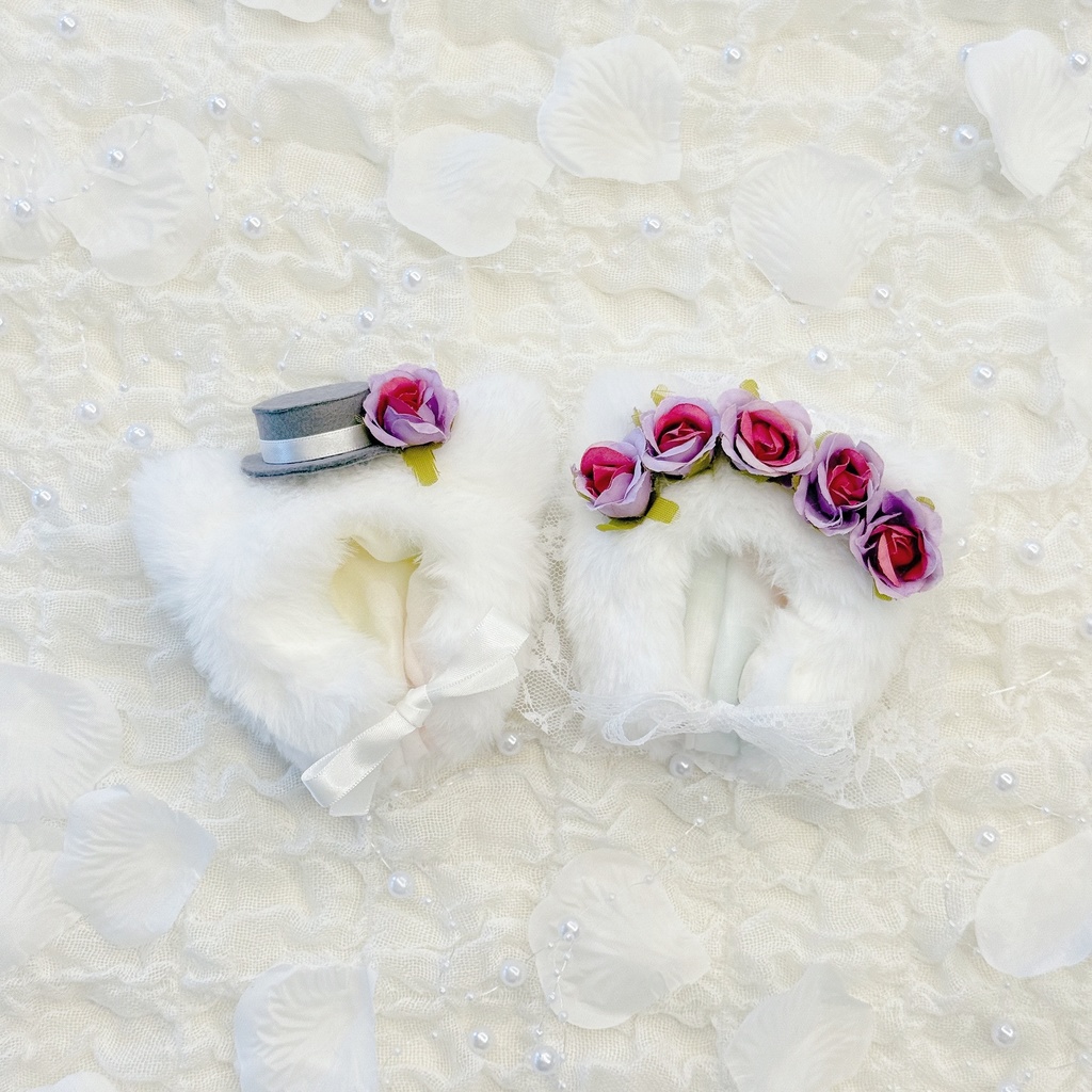 〖10~12cm〗ふわもこきゃっぷ〜wedding〜