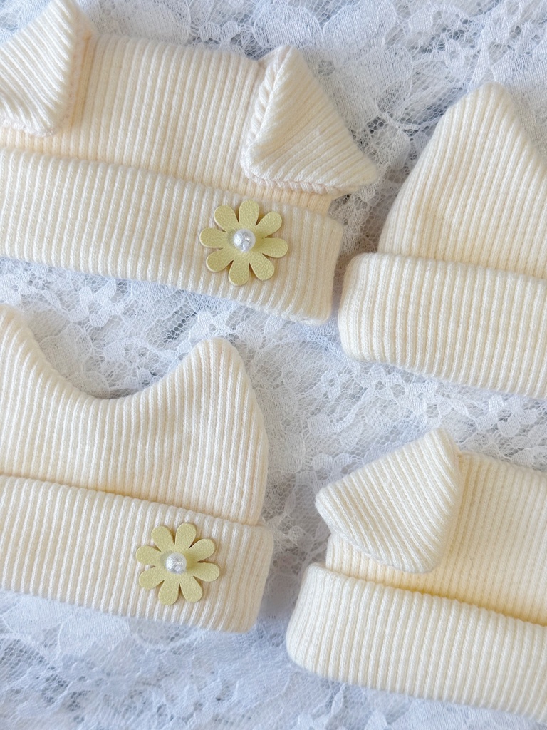 アニマルニット帽 ーお花ー