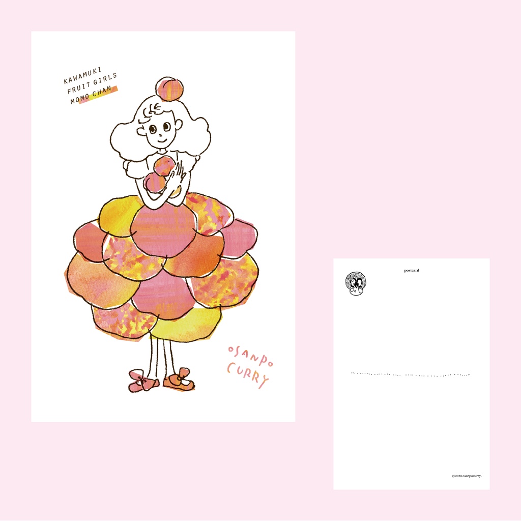 【通常発送】KAWAMUKI FRUIT GIRLS ポストカード