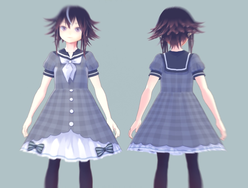 【無料試着可】VRoid用衣装テクスチャ【5色セット】