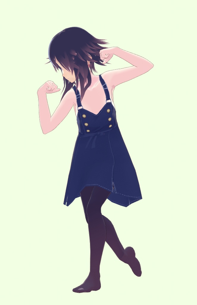 【無料試着可】サロペットスカート【VRoid衣装】