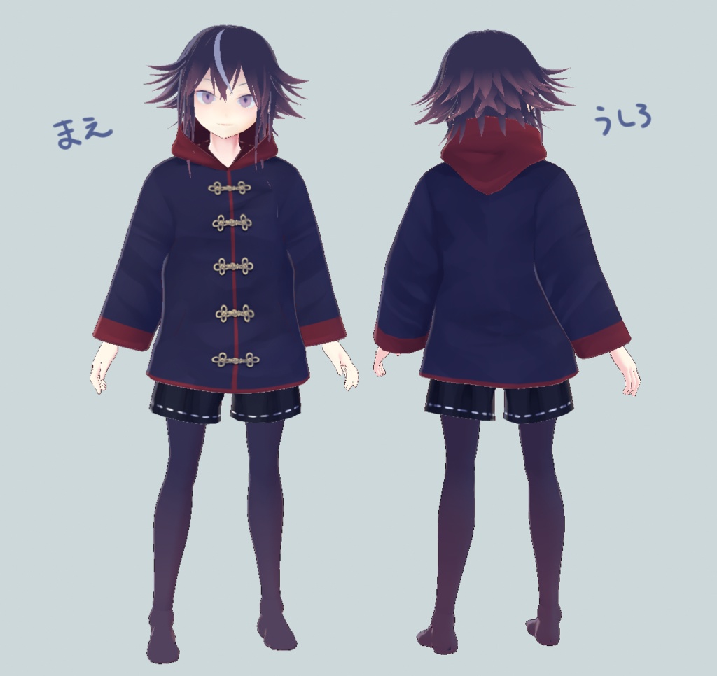 【無料試着可】ちゅ~かパーカー【VRoid衣装】