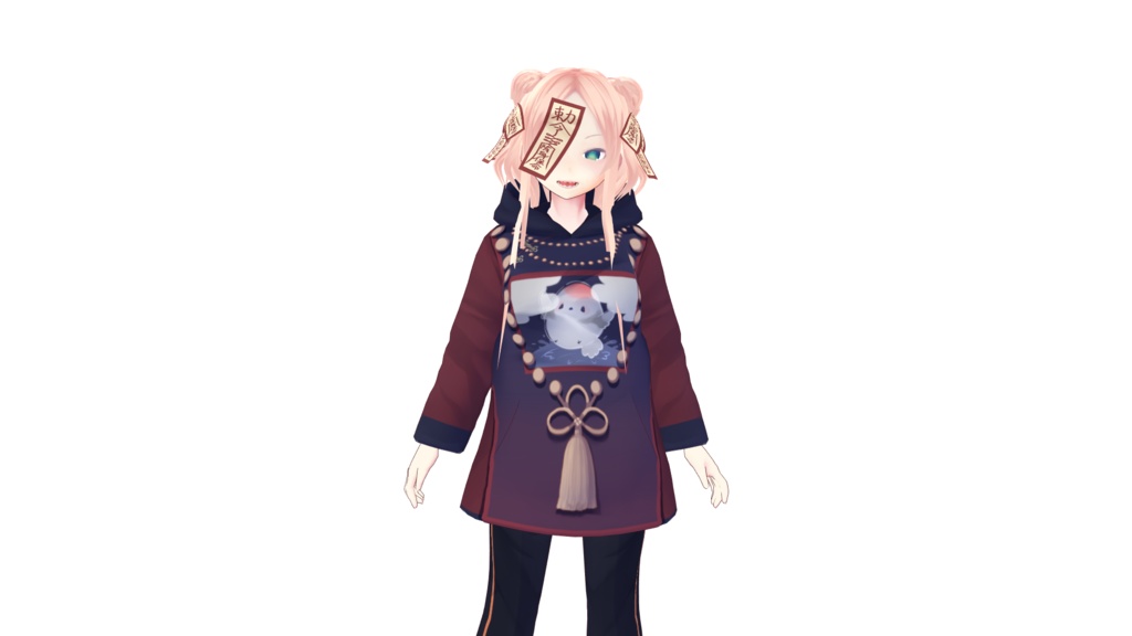 【無料試着可】キョンシースタイル【VRoid衣装&髪型】