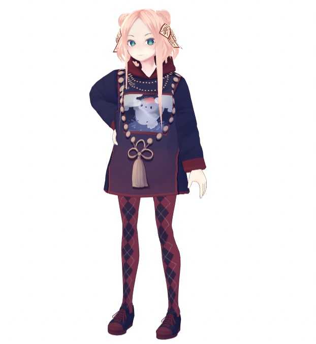 【無料アリ】カラータイツ 無地&アーガイル【VRoidテクスチャ】