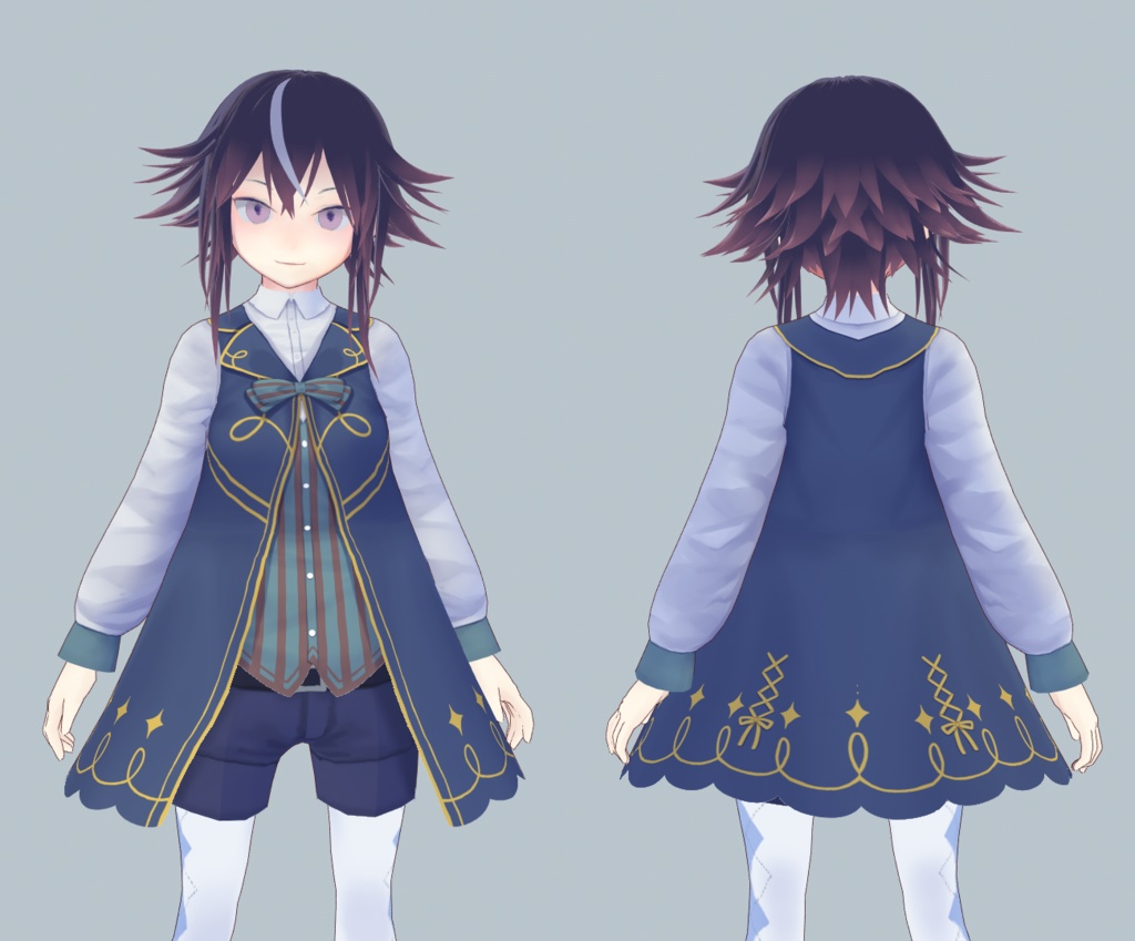 【無料試着可】クラシックコート【VRoid衣装】