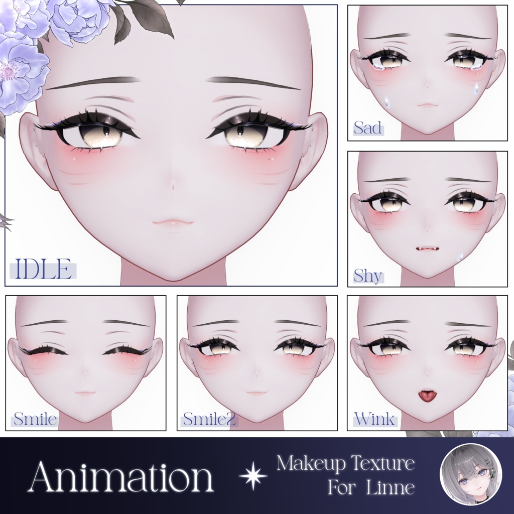 ✦ リンネ :: Linne 対応 ✦ MilkyWay Makeup Texture